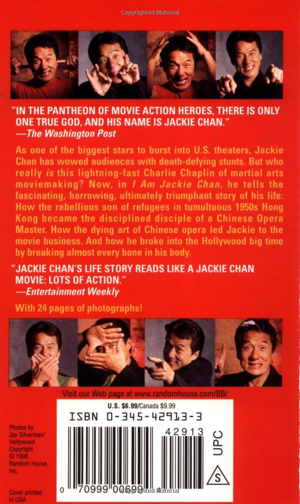 Jackie My Life in Action Rear Cover